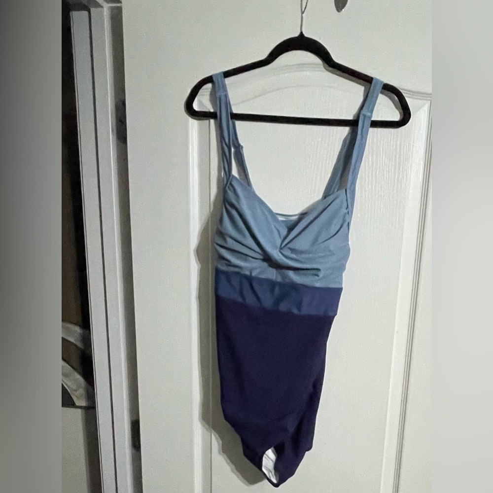 BloomChic Gray and Blue Dress